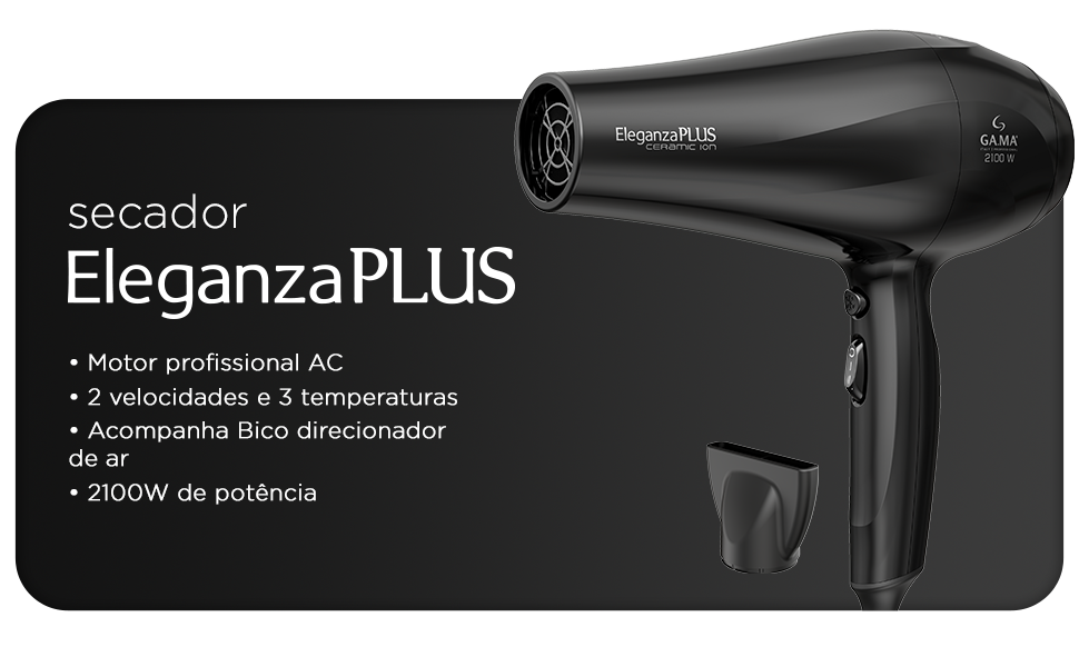 Secador Gama Eleganza Plus Ceramic Ion 2100W 220V - Imagem 2