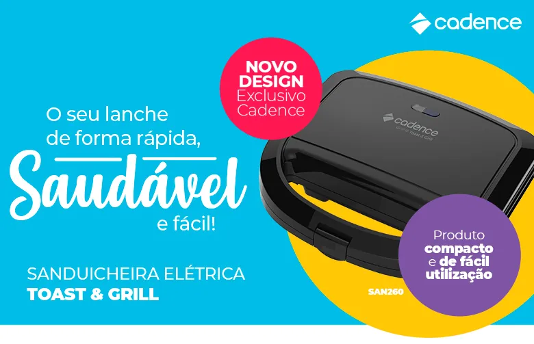 Sanduicheira Cadence Preta Antiaderente Toast & Grill - 110V - Imagem 2