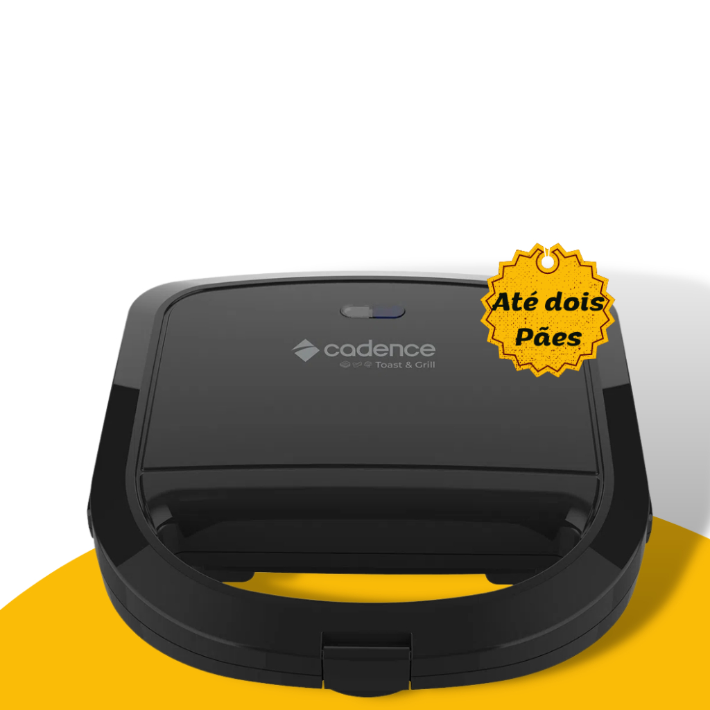Sanduicheira Cadence Preta Antiaderente Toast & Grill - 110V - Imagem 4