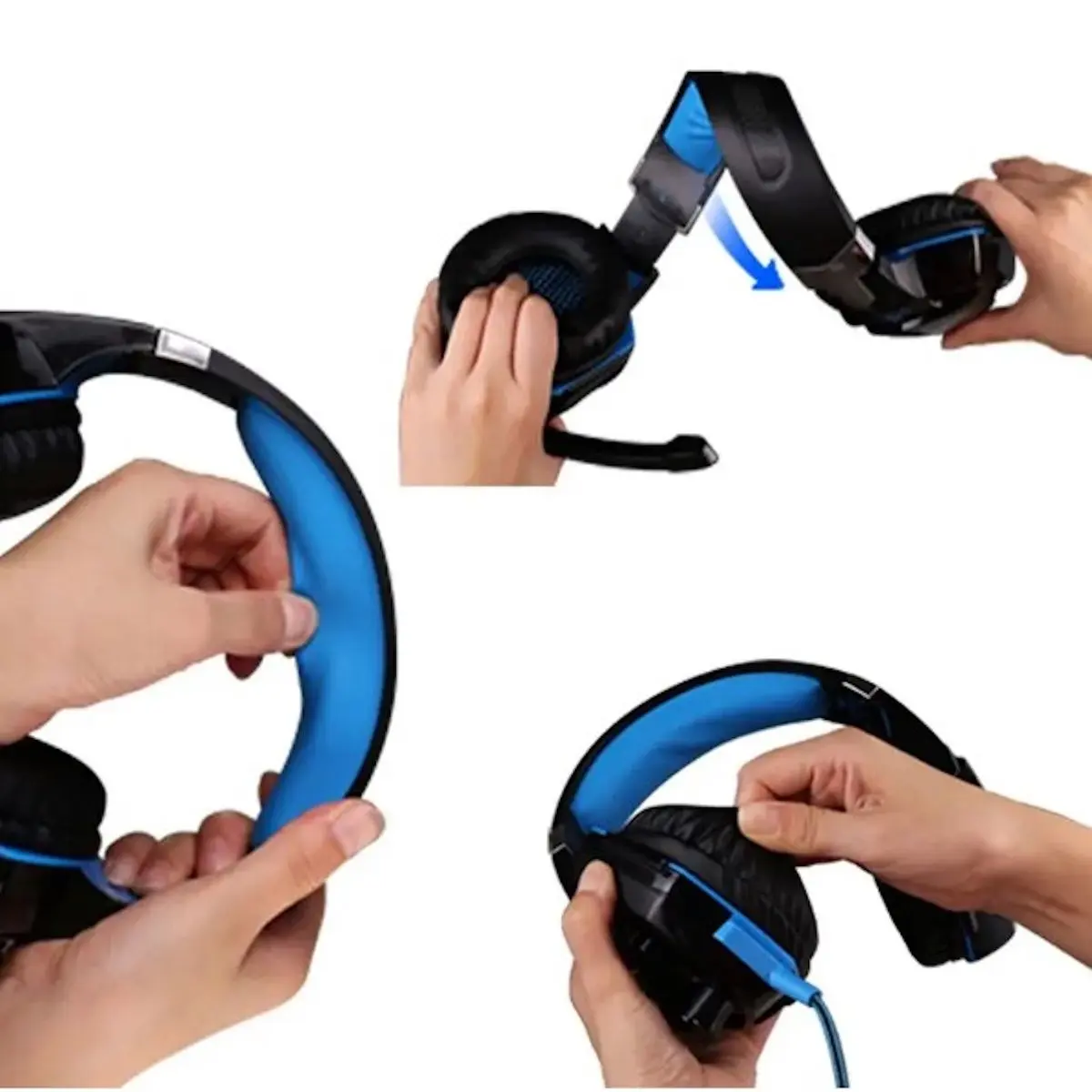 Headset Fone de Ouvido Gamer com fio e microfone - Imagem 5