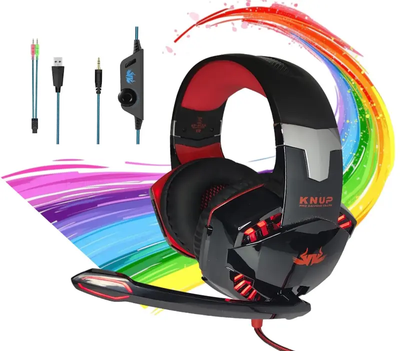 Headset Fone de Ouvido Gamer com fio e microfone